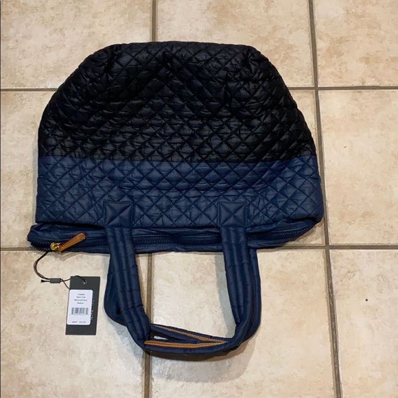 MZ WALLACE METRO TOTE π Black Navy Medium sizeπ - Picture 5 of 8